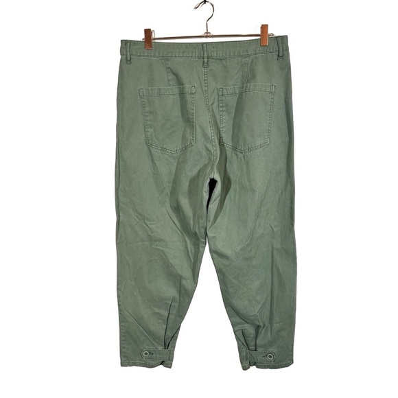 Pistola Tammy High Rise Trouser Utilitarian Button Fly Pants Colonel Army Green - Picture 8 of 15